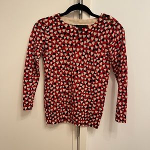 J. Crew Tippi Heart sweater XXXS